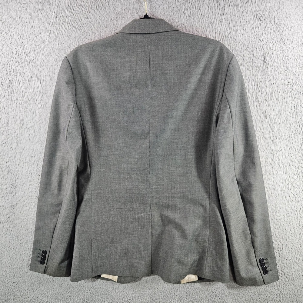 Armani Exchange Mens Grey Two Button Blazer‎ Jacket 36R Slim Fit Sport Coat - Picture 8 of 14